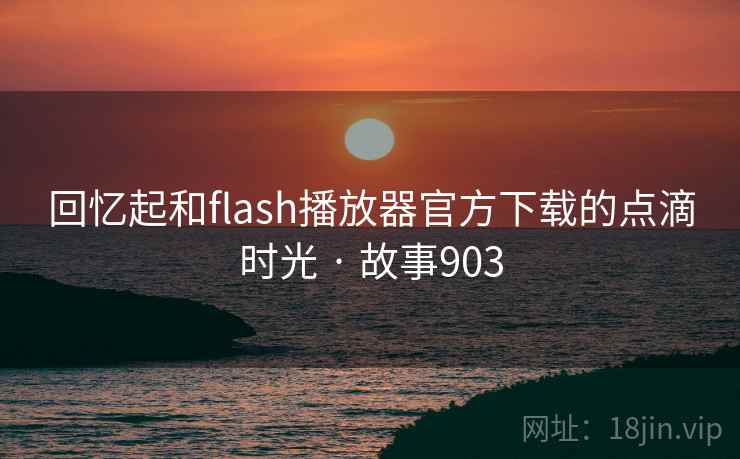 回忆起和flash播放器官方下载的点滴时光 · 故事903